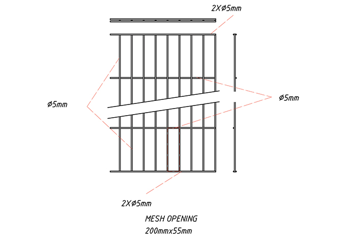 2D fence panel