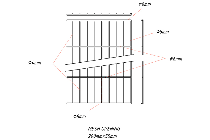 2D fence panel