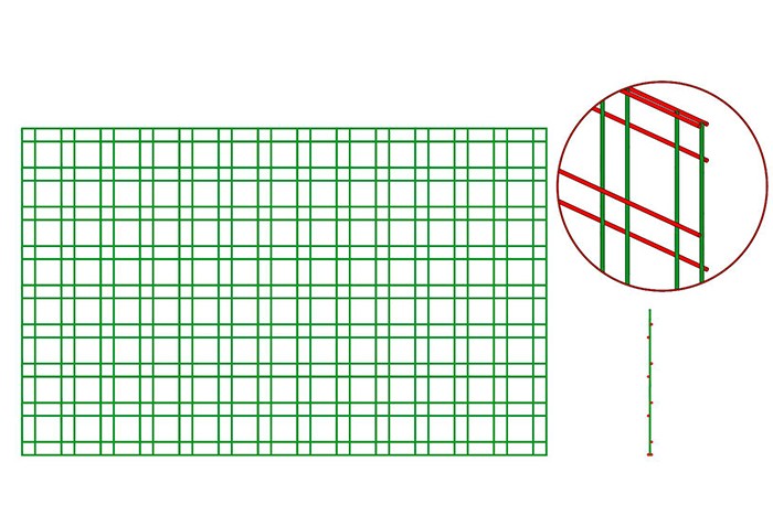 Single wire flat panel centry pattern